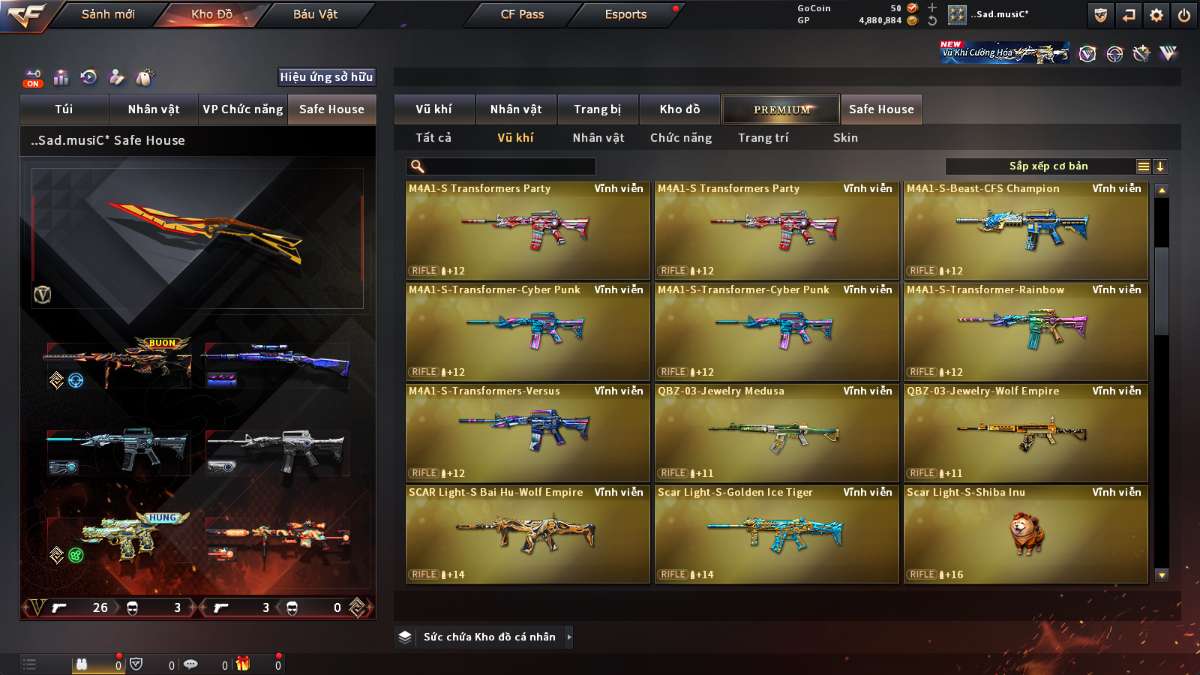 shop acc cf uy tin gia re